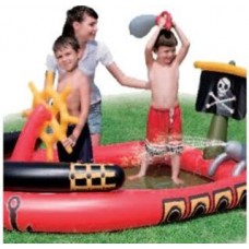 Pileta Inflable Piratas Lanza Agua 190 X 140 X 96 Cm