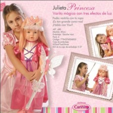 Julieta Princesa.con Varita Magica.3 Efectos De Luz.habla.