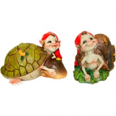 Qfa621 Duende-caracol Duende-tortuga 10 14 10cm (2 18)