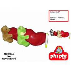 Peluche Animal  Con Corazon Cantante De Costado