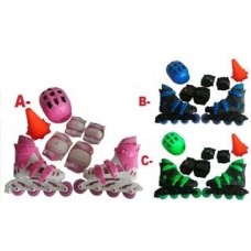 Set Roller In Line Calce ( 30 ) Con Casco Coderas Y Rodille Set Roller In Line Calce ( 30 ) Con Casco Coderas Y Rodille