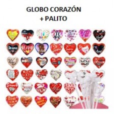 Globo Corazon   Palito