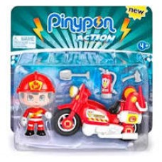 Pinypon Action - Moto De Bombero - Figura -accesorios En Bli