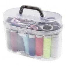 Set  Costura Hilo Y Agujas Estuche Plastico