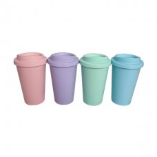 Vaso Plastco Con Tapa Cafe