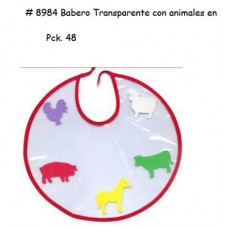 Babero Transp. C/animales En Goma