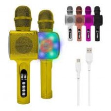 Mirofono Karaoke Bluetooth Parlante Dorado