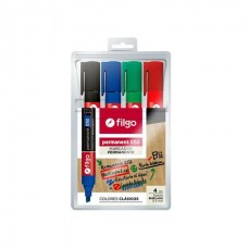 Marcador X4 Punta Biselada Permanente