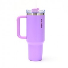 Vaso Termico De Acero Con Bombilla Lila