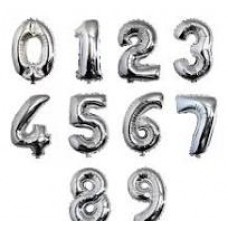 Globo Numero Plata 16