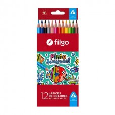 Lapiz De Color Largo Filgo Acuarelable X12