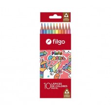 Lapiz De Color Pastel Filgo X 10
