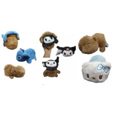 Peluche Reversible Capibara Stitch Kuromi Kitty