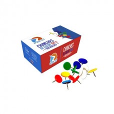 Chinches Colores 9.5mm Caja X100 Ezco