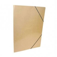 Carpeta Oficio 3 Solapas Con Elastico Marron