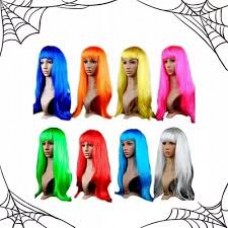 Peluca Lacia Larga Varios Colores