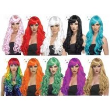 Peluca Ondulada Larga Varios Colores