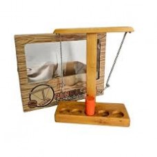 Pendulo Enganchado De Madera 23cm