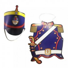 Set Pechera Y Gorro Granadero Carton Para Armar Set Pechera Y Gorro Granadero Carton Para Armar