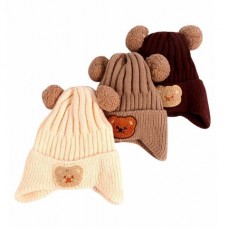 Gorro Infantil C/pompones Osito
