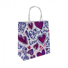 Bolsa Regalo De Papel Corazon Love 30x12x41cm Xunid. Bolsa Regalo De Papel Corazon Love 30x12x41cm Xunid.