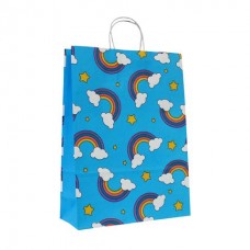 Bolsa Regalo De Papel Arco Iris 30x12x41cm Xunid. Bolsa Regalo De Papel Arco Iris 30x12x41cm Xunid.