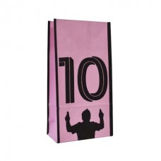 Bolsa De Papel Cotillon Cumple 12.5x07x24.5cm Xunid.