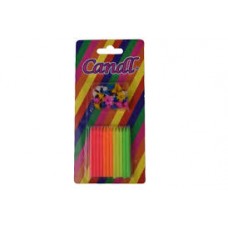 Vela 5.5cm Multicolor C/ Porta Vela X24