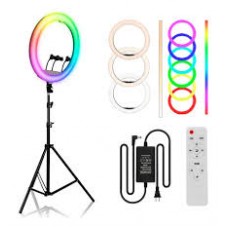 Aro Led Rgb 45cm Con Tripode Ljj-45