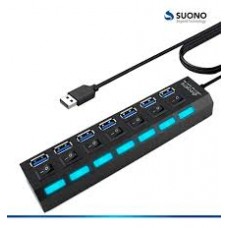 Hub Suono Inf0006 Usb 6 Puertos Indicador De Luz