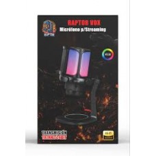 Microfono Raptor Vox Rgb Usb C P/streaming 30hz-20khz