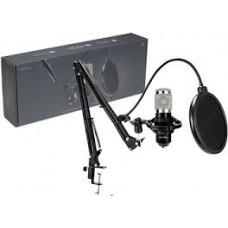 Microfono Netmak Nm-ms790con Brazo Para Streaming Mini Plug 3.5mm Anti Pop