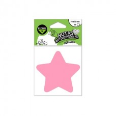 Notas Autodhesivas 70*70mm Estrella