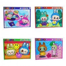 Puzzle 48pzs Labubu-capibara-saurios 29x22cm