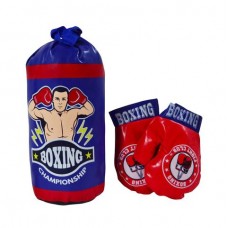 Bolsa De Boxeo Y Guantes 33x13x13cm Sebigus