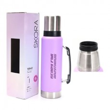 Termo De Acero Con Manija Lila