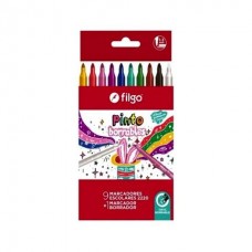 Marcador Escolar Borrable Pinto X 9