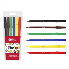 Marcador Fibra Filgo Jumbo X6 Lavables