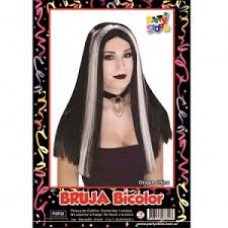 Peluca Bruja Mechon Blanco Party Store Belatrix