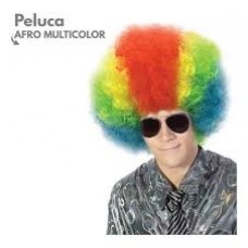 Peluca Super Afro Multicolor