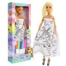 Muneca Tiny Pinta Su Vestido