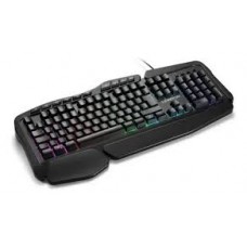 Teclado Gamer Multilaser Tc241esp Clancy Rgb Macro C/base Apoyamunecas Warrior