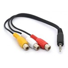 Cable Vapex Lta069 3.5 Plug 4 Polos A 3 Rca Hembra