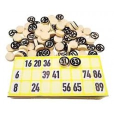 Bingo Madera 96 Cartones Caja