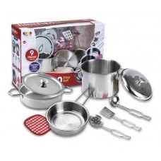 Juego De Ollas Metal 9pcs
