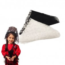 Mantilla De Encaje Dama Antigua