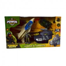 Set De Vehiculo Militares 4pzs En Caja 43x24x10cm