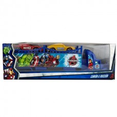 Camion Transporta Autos Avengers En Caja