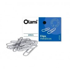 Clips Metalico N5 38mm Caja X100 Olami